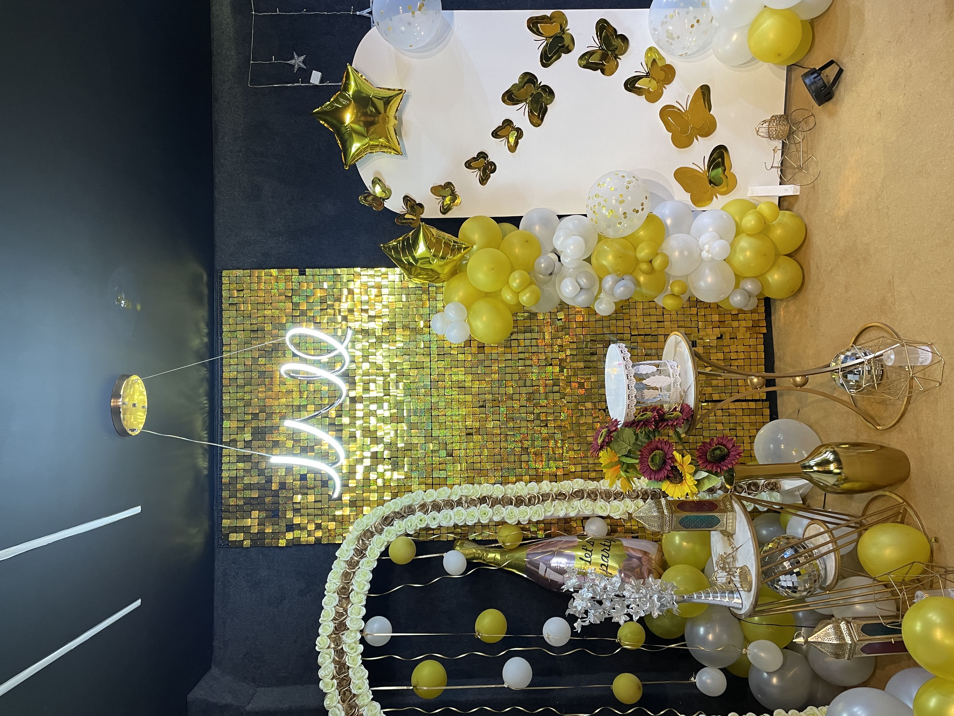 A child receiving a gift from an adult